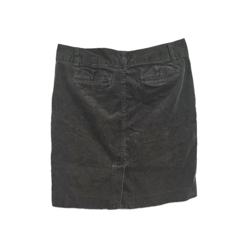 Old Navy Gray Corduroy Mini Skirt Women's Size 6